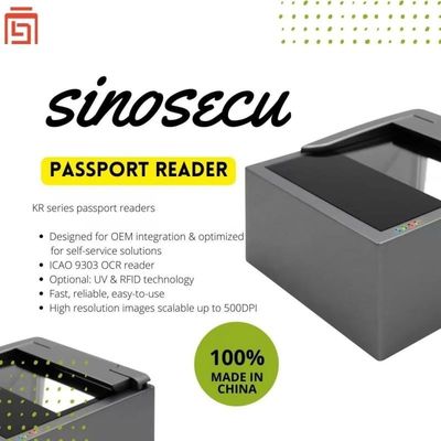 2 Sekunden Scan-Geschwindigkeit USB 2.0 Schnittstelle SINOCECU Kiosk Passscanner OCR MRZ Reader