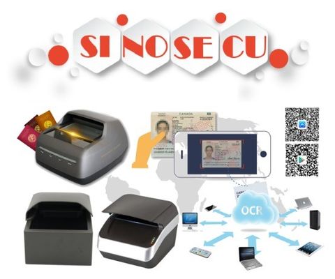 Vollseiten-OCR-ID-Reader und ID-Kartenscanner SDK mit Passport-OCR-Reader Software Schwarz