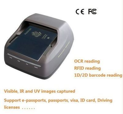 OCR-Reader CMOS-Dokumentenscanner für Reisepass-ID-Karten und Führerscheine für Warenbestände