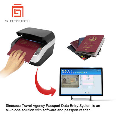 Reisebüro Sinosecu Reisepassdateneingabesystem mit schwarzem CMOS-Scan-Element