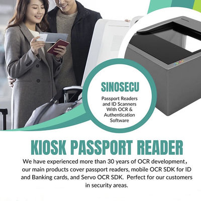 Professioneller Flughafenkiosk Vollseitenpassleser mit RFID-Lesefähigkeit