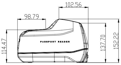3.0 Megapixel Zugriffskontrolle Reisepass ID-Karte MRZ Führerschein ISO 7816 Chip-Reader