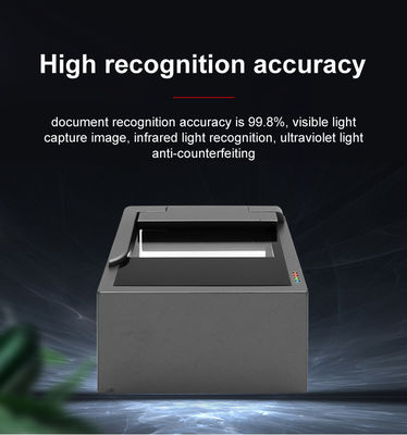 1 Sekunde OCR-Verarbeitungsgeschwindigkeit CE-FCC-zertifizierter Reisedokumentenscanner für die ID-Scanning