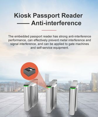MRZ OCR Passport Reader OEM mit 400DPI-Auflösung und SDK-Software einfach zu integrieren